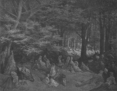 Onder De Bomen, Regents Park door Gustave after Dore